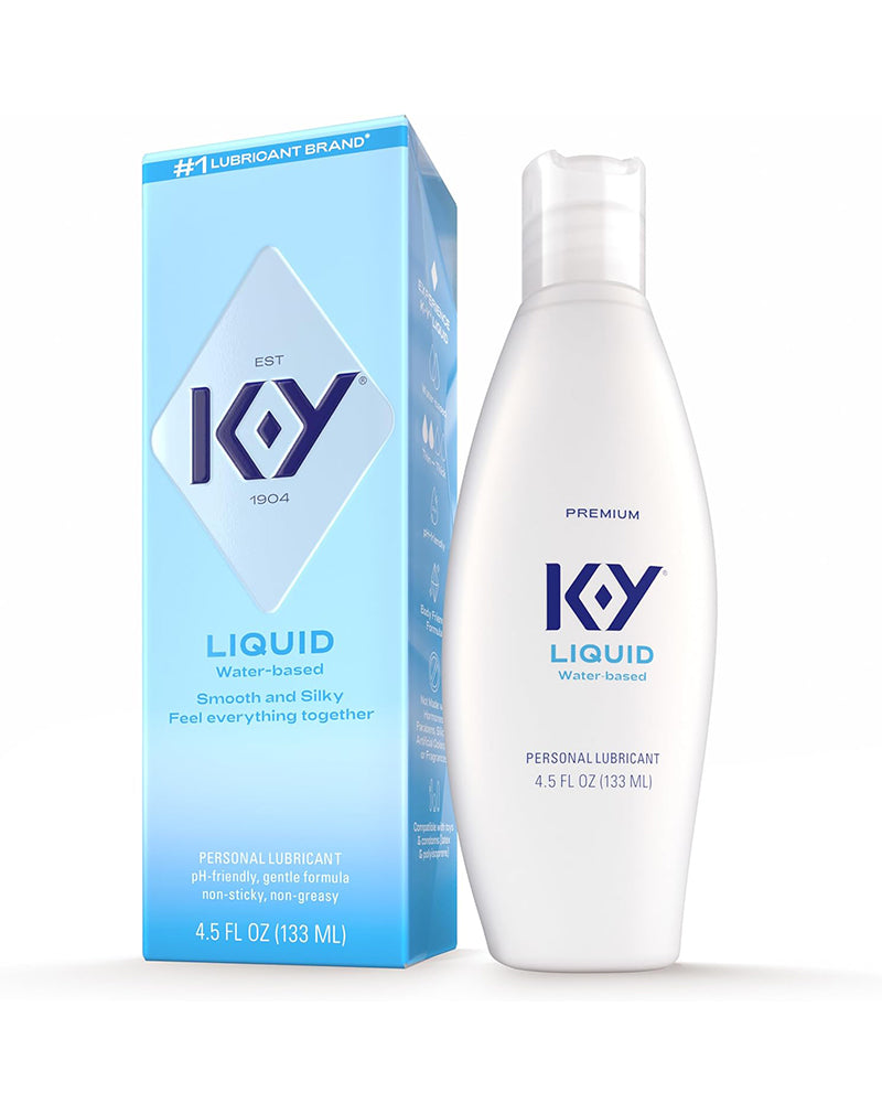 Liquid Lube, Personal Lubricant, NEW Water-Based Formula, Safe for Anal Use, Safe to Use with Latex Condoms, for Men, Women and Couples, Body Friendly 4.5 FL OZ