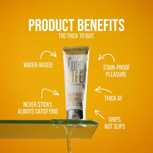 Lubelife Thick Water Based Lube – Gel Personal Lubricant for Men, Women & Couples – Non-Drip Jelly Texture, Toy & Condom Safe, Travel Size, 4 Fl Oz