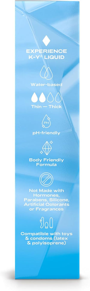 Liquid Lube, Personal Lubricant, NEW Water-Based Formula, Safe for Anal Use, Safe to Use with Latex Condoms, for Men, Women and Couples, Body Friendly 4.5 FL OZ