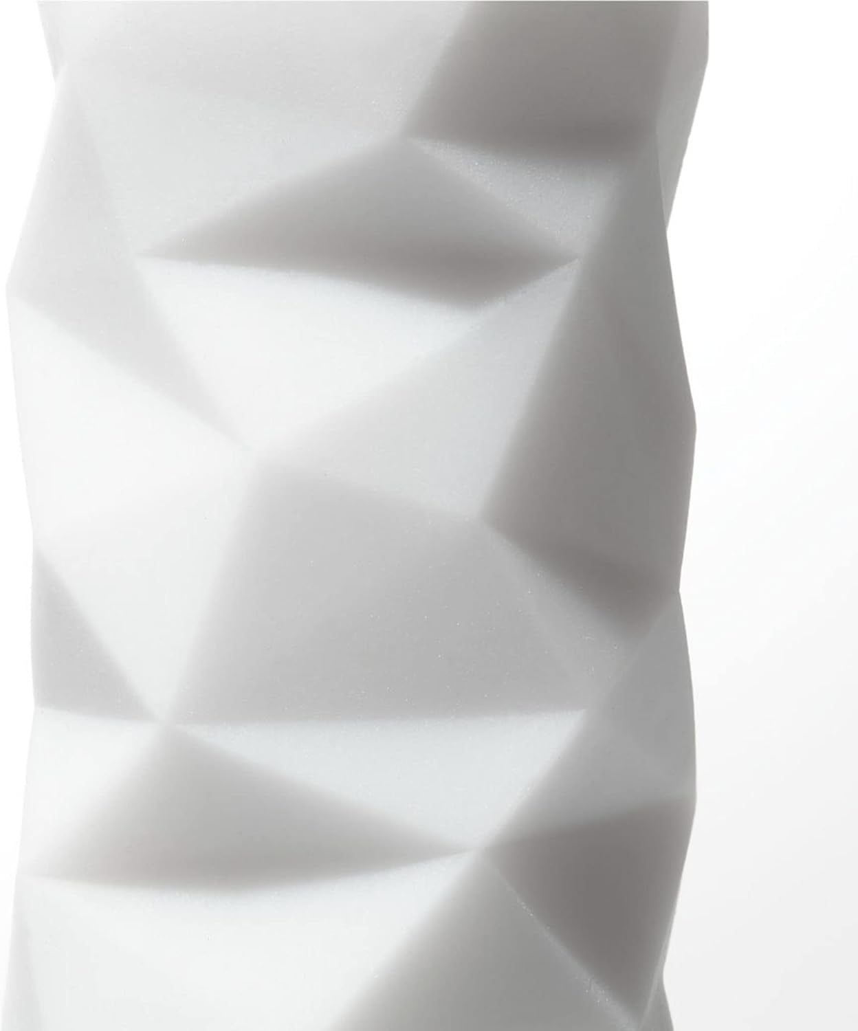 3D Sensual Massage Male Masturbator Soothing Sculpted Masturbation Cup for Men Reusable Pleasure Sleeve Device TNH-004 POLYGON, White (TNH004)