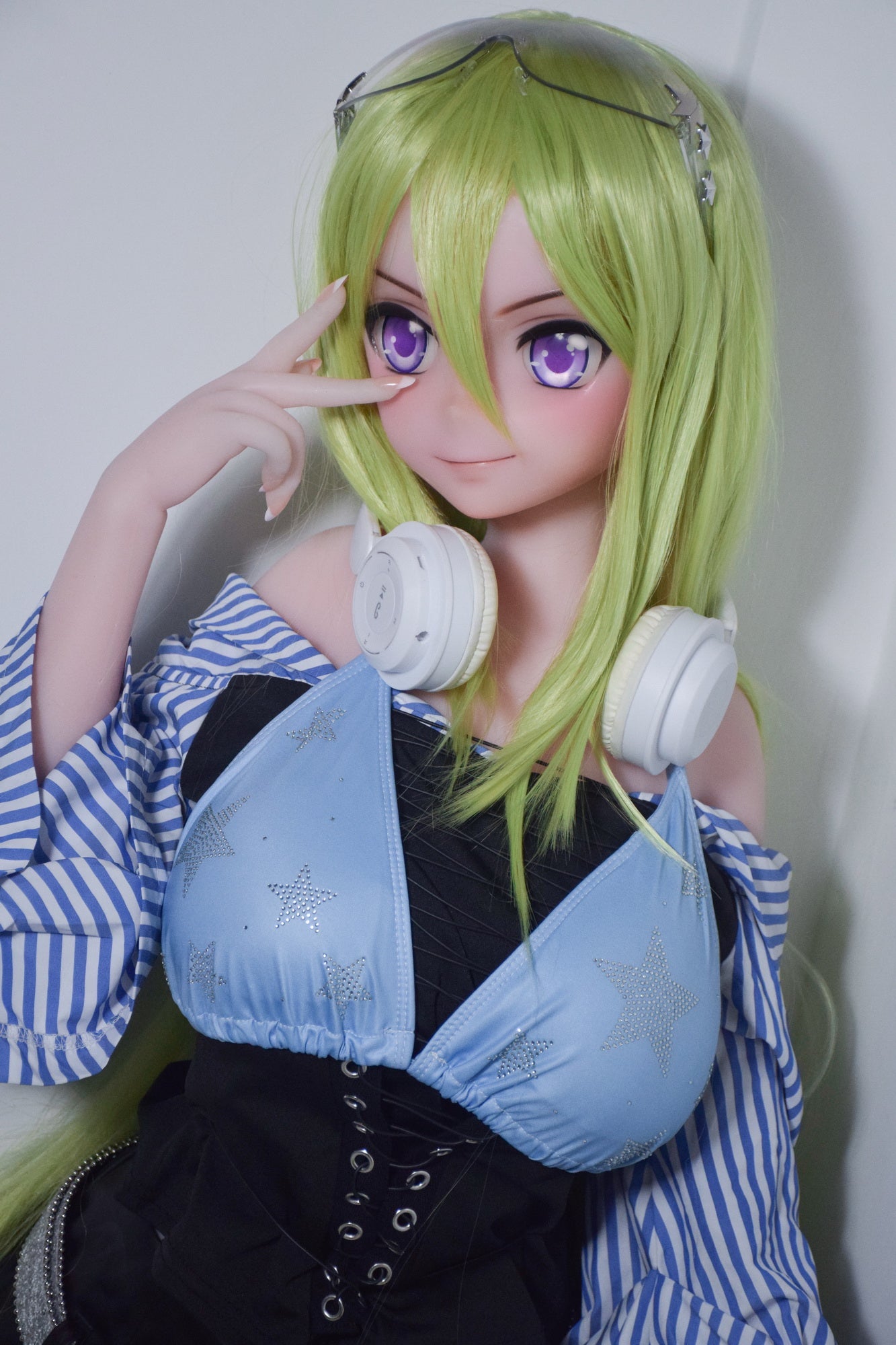 Tsukuyomi Ayana-Rhythm Star Muse - Anime Style Green Hair ElsaBabe Doll
