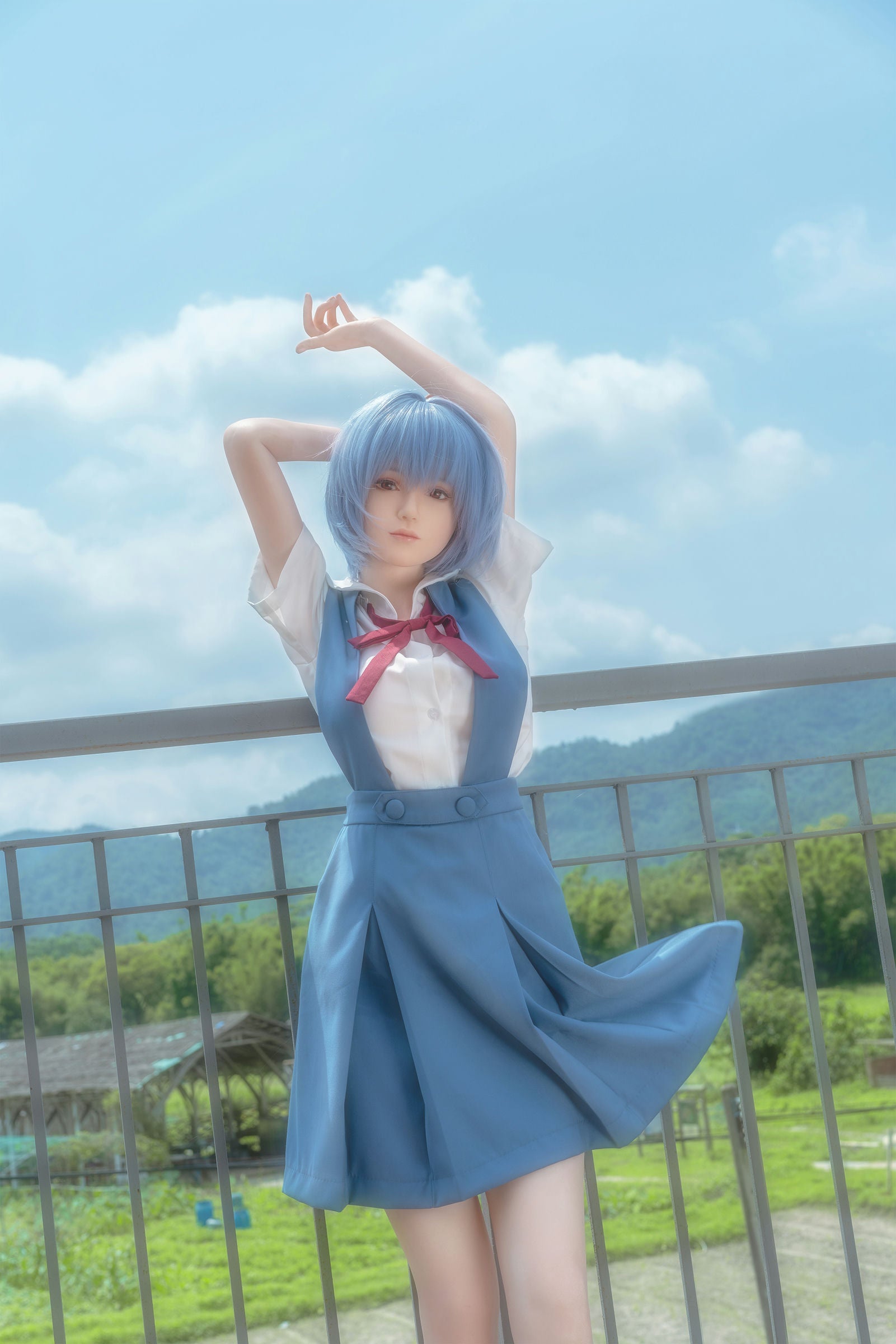 Rei Ayanami 156CM E-Cup Character Premium Realistic Silicone Doll