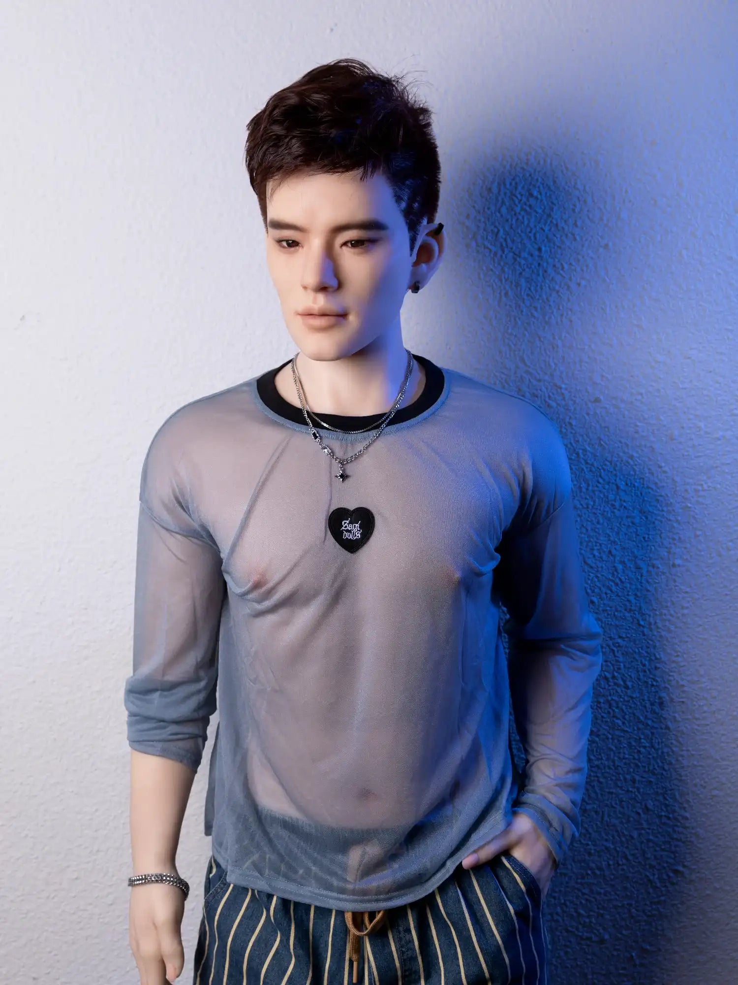 177cm/5ft10 55kg Femboy Full Size Sex With Silicone Male Sex Doll Qita Doll