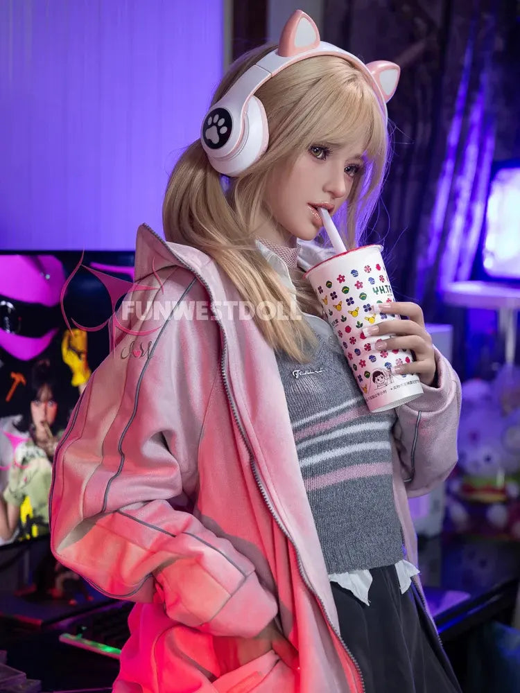 159cm(5.2ft) A Cup Small tits Blonde Hair Sweet Young TPE Sex Doll｜Fun West Doll