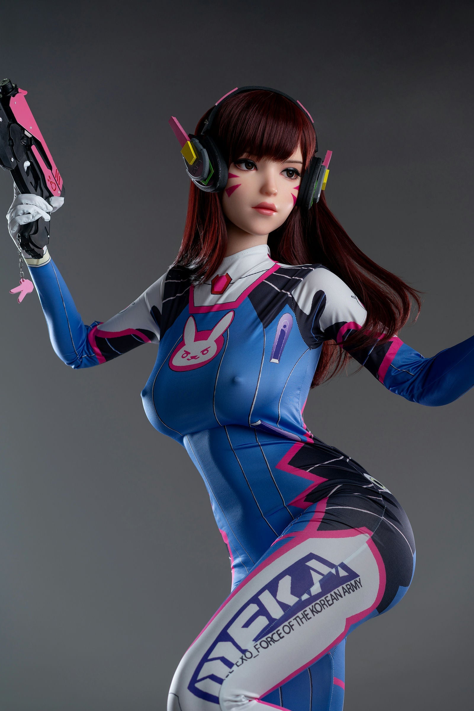 D.Va 167CM D-Cup Game Character Premium Realistic Silicone Doll