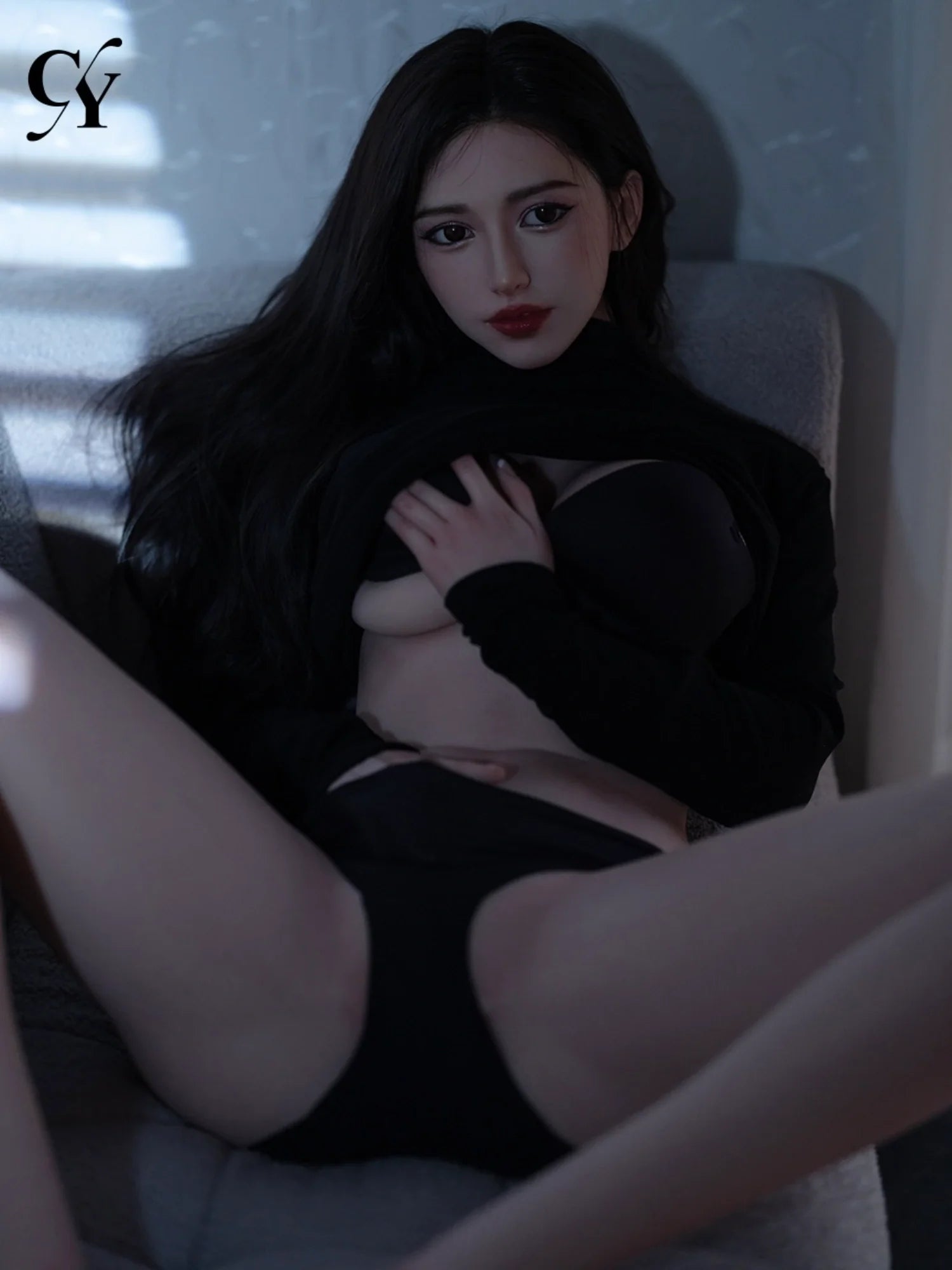 167cm/5ft5-37kg D Cup Asian Silicone Head Realistic Sex Doll  | TOP-CYDOLL