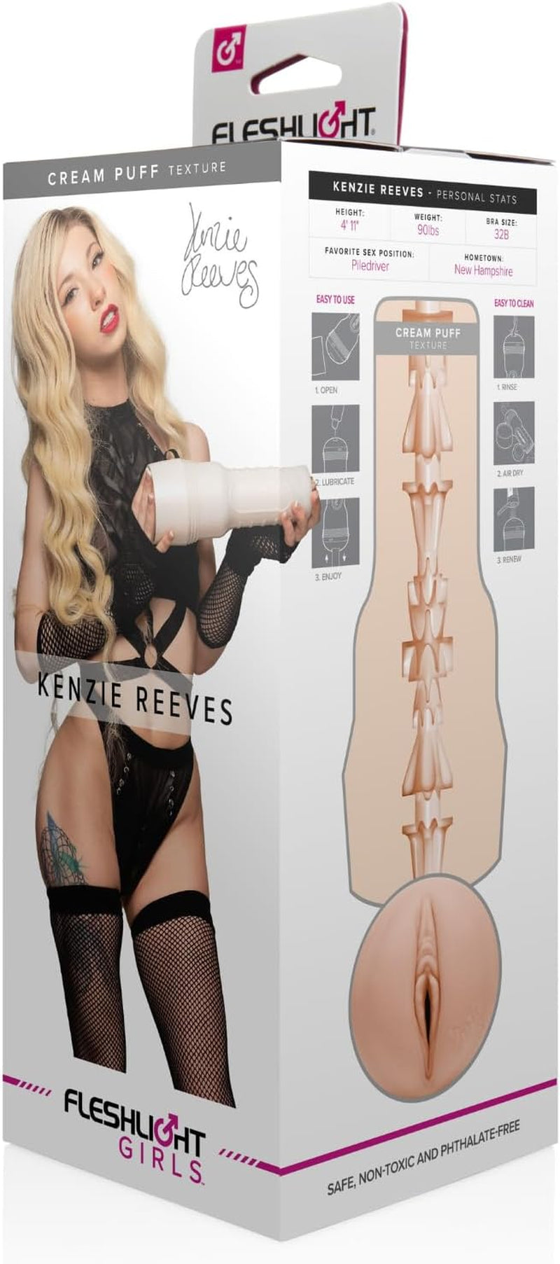 Girls | Kenzie Reeves | Cream Puff | Hyper Real Male Sex Toy