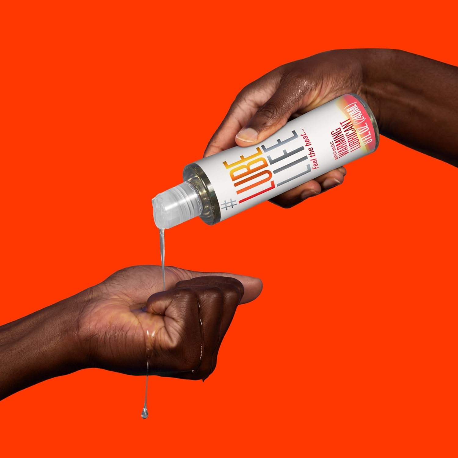 Lubelife Water-Based Warming Lubricant, Warm Invigorating Heating Sensation, Lube for Men, Women and Couples, 8 Fl Oz