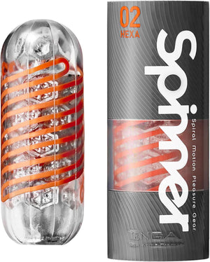 Spinner 02 Hexa, Spiral Motion, Reusable, Waterproof Male Masturbator