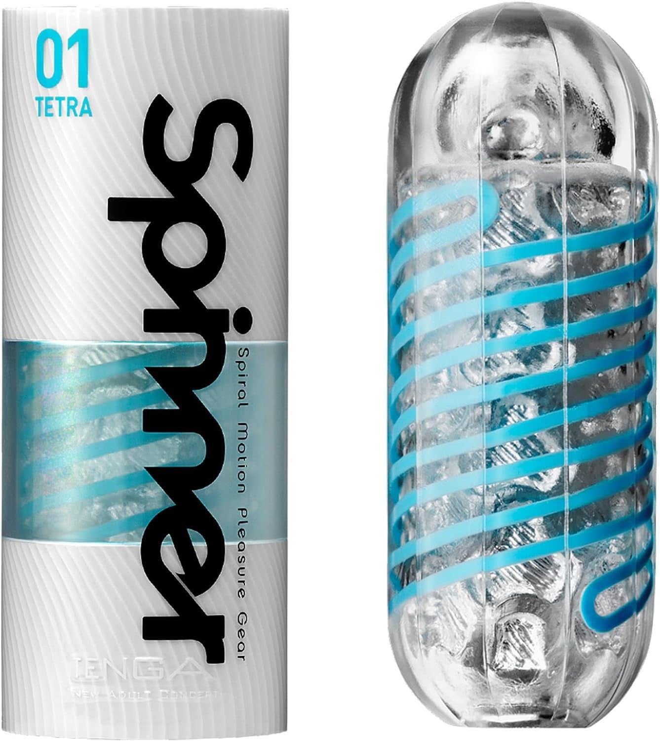 Spinner Cup Men Masturbator, Reusable Spiral Motion, SPN-00 Tetra