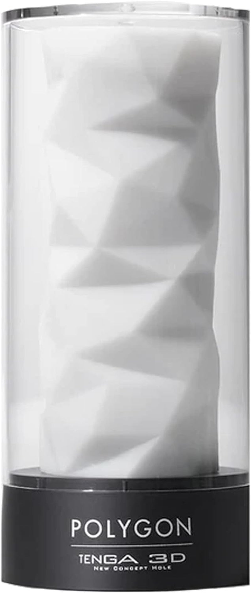 3D Sensual Massage Male Masturbator Soothing Sculpted Masturbation Cup for Men Reusable Pleasure Sleeve Device TNH-004 POLYGON, White (TNH004)