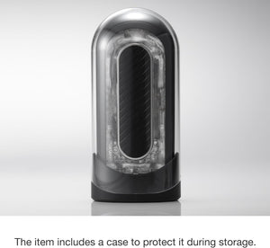 FLIP 0 (Zero) Gravity EV (Electronic Vibration) Male Masturbator, Reusable Sleeve Vibrator, Gravity Black