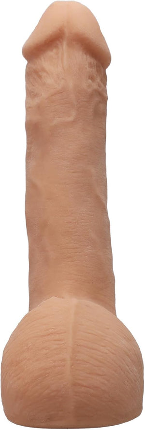Signature Series - Seth Gamble - 8 Inch Realistic ULTRASKYN Dildo with Removable Vac-U-Lock Suction Cup - F-Machine & Harness Compatible - for Adults Only, Vanilla