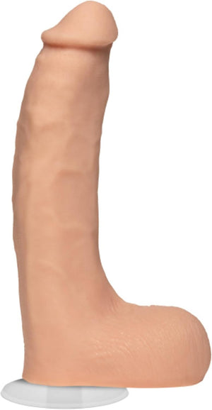 Signature Series - Chad White - 8.5 Inch Realistic ULTRASKYN Dildo with Removable Vac-U-Lock Suction Cup - F-Machine & Harness Compatible - for Adults Only, Vanilla