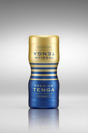 Premium Disposable, One Time Use, Prelubricated, Male Masturbator Dual Sensation Cup, Blue