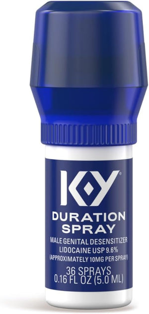 Duration Spray for Men,  Male Genital Desensitizer Numbing Spray to Last Longer, 0.16 Fl Oz, 36 Sprays, Made with Lidocaine to Help Men Last Longer in Bed