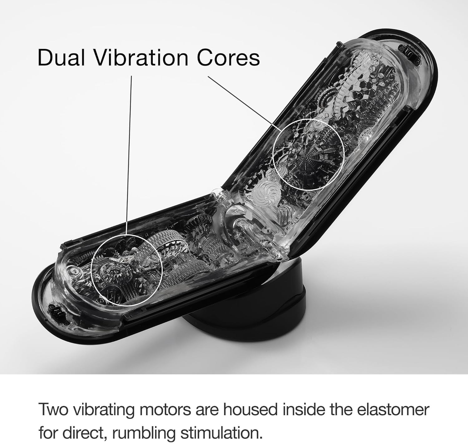 FLIP 0 (Zero) Gravity EV (Electronic Vibration) Male Masturbator, Reusable Sleeve Vibrator, Gravity Black