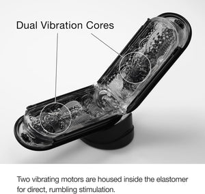 FLIP 0 (Zero) Gravity EV (Electronic Vibration) Male Masturbator, Reusable Sleeve Vibrator, Gravity Black