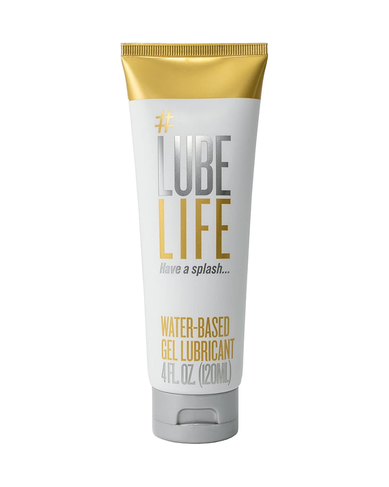 Lubelife Thick Water Based Lube – Gel Personal Lubricant for Men, Women & Couples – Non-Drip Jelly Texture, Toy & Condom Safe, Travel Size, 4 Fl Oz