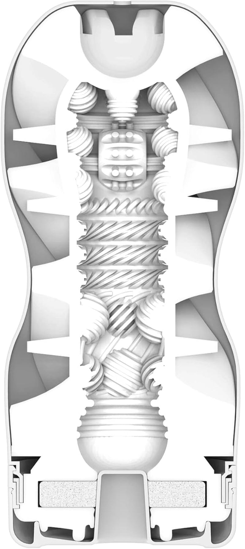 TOC-205S  Male Masturbator Vacuum Cup Pleasure Device, Air Flow Delicate Gentle Cup White