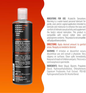 Lubelife Sensations Pleasure Kit Water Based Cooling & Warming Personal Lubricant, for a Tingling and Invigorating Intimate Experience, Lube for Men, Women & Couples, 4Fl Oz (Pack of 2)